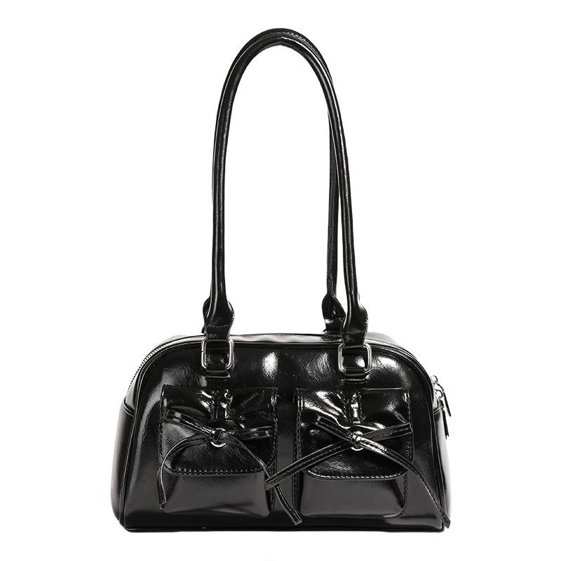 Womens  Bags | Bow Pocket Faux Leather Shoulder Bag Accessories Bags