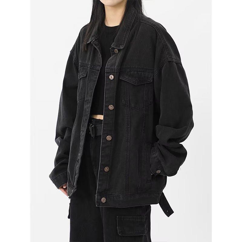 Womens  Denim | Dalia Oversized Denim Jacket Clothing DARK BLUE