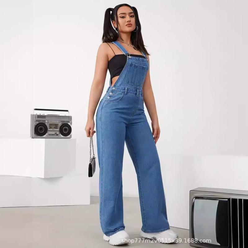 Womens  Denim | Rosemary Denim Overalls Clothing BLUE WASHED