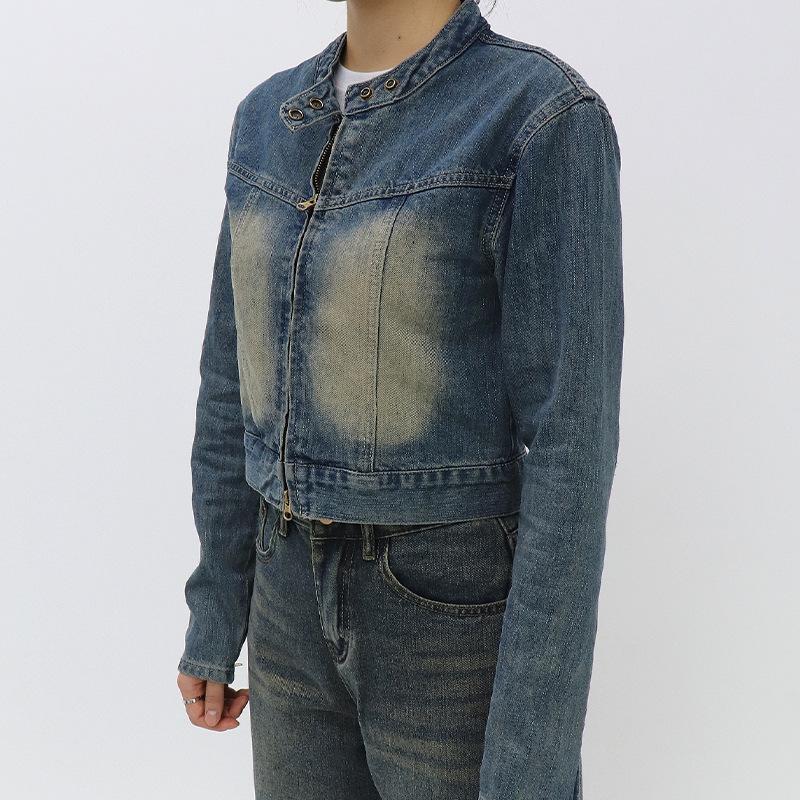 Womens  Denim | Scorpio Washed Denim Jacket Clothing BLUE