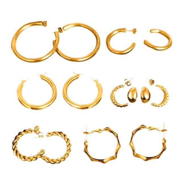 Womens  Earrings | Hoop Earrings Pack Accessories Earrings