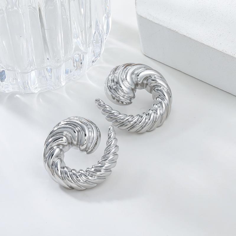 Womens  Earrings | Twist Hoop Stud Earrings Accessories Earrings