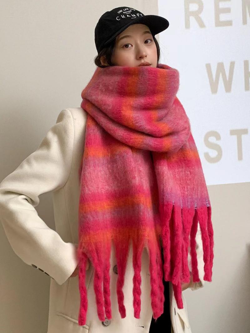 Womens  Fun Stuff | Chunky Striped Scarf Accessories Fun Stuff