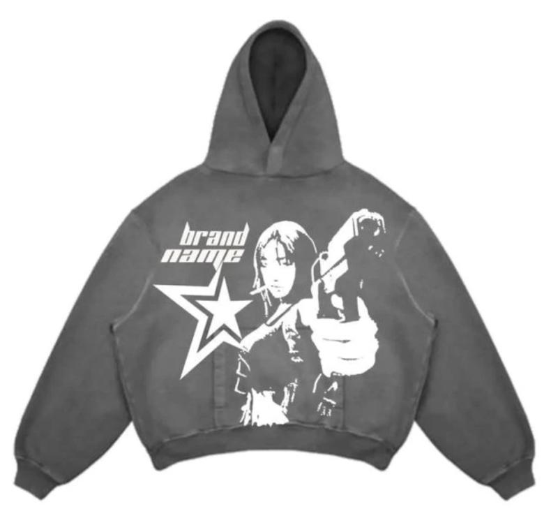 Womens  Hoodies & Sweatshirts | Hearts On Fire Cropped Hoodie Clothing BLACK AND WHITE