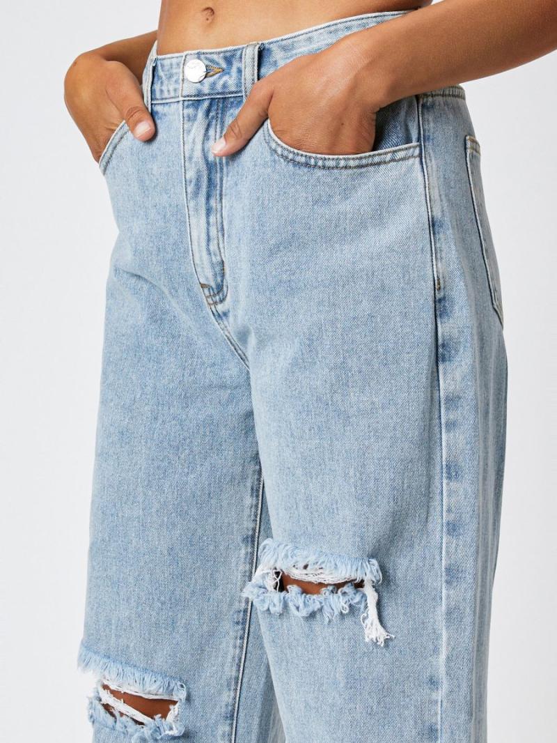 Womens  Jeans | Debbie Distressed Low Rise Jeans Clothing Jeans