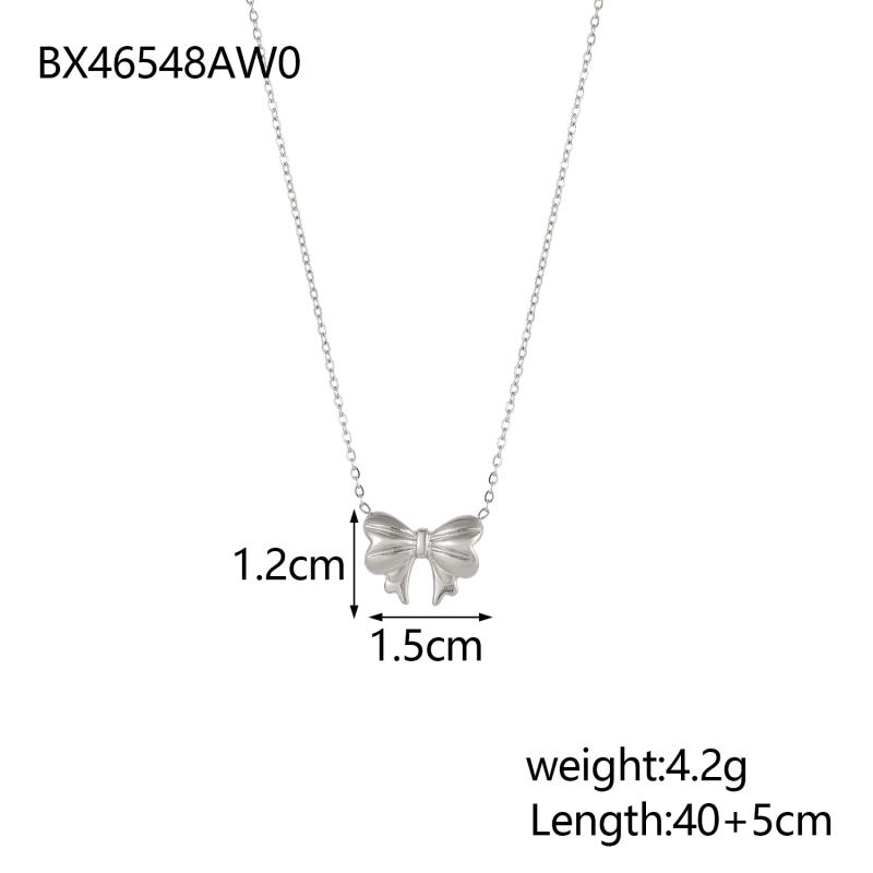 Womens  Necklaces | Bow Charm Necklace Accessories Necklaces