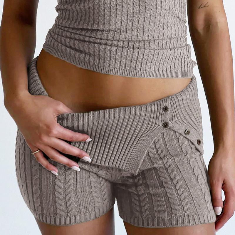 Womens  Pants | Raegan Cable Knit Shorts Clothing Pants