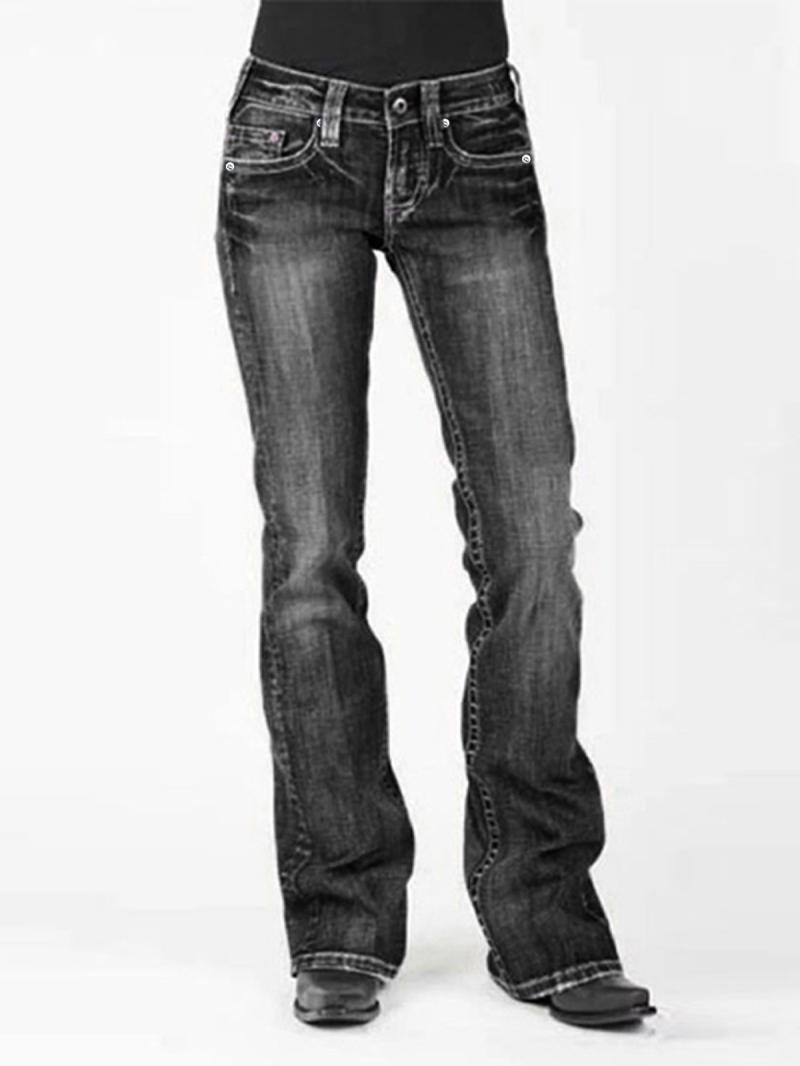 Womens  Pants | Tatum Washed Low Rise Flare Jeans Clothing DARK GRAY