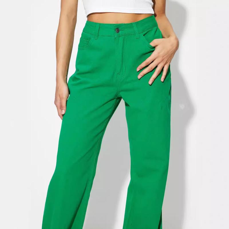 Womens  Pants | Willa Wide Jeans Clothing GREEN