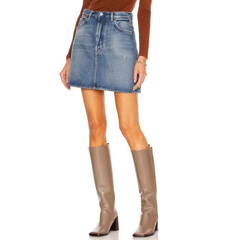 Womens  Skirts | Brantley Denim Mini Skirt Clothing BLUE