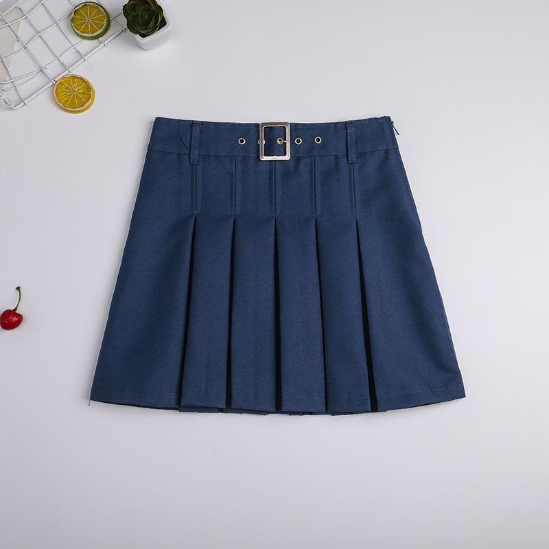 Womens  Skirts | Duna Belted Mini Skort Clothing NAVY