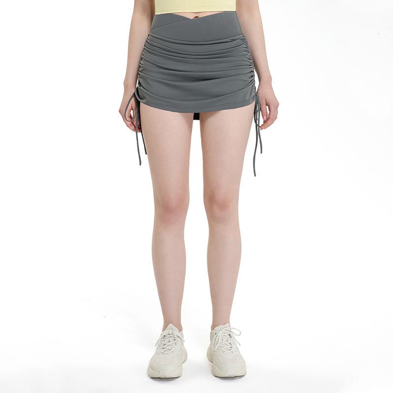 Womens  Skirts | Frankie Drawstring Mini Skirt Clothing GRAY