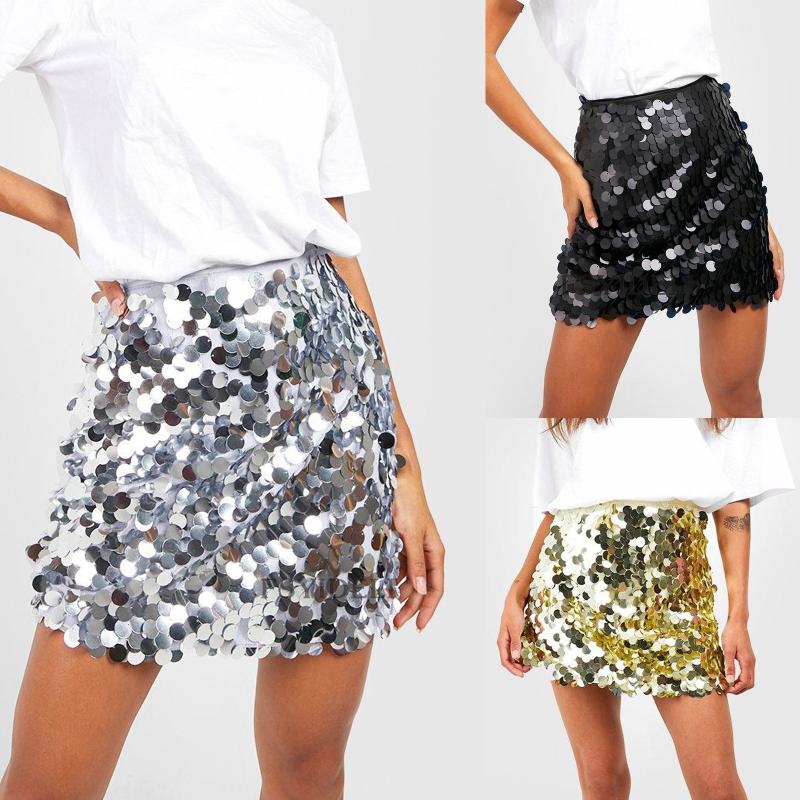 Womens  Skirts | Sabina Low-Rise Sequin Mini Skirt Clothing NAVY