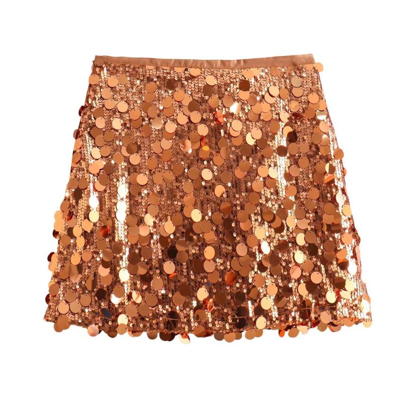 Womens  Skirts | Sabina Low-Rise Sequin Mini Skirt Clothing PINK