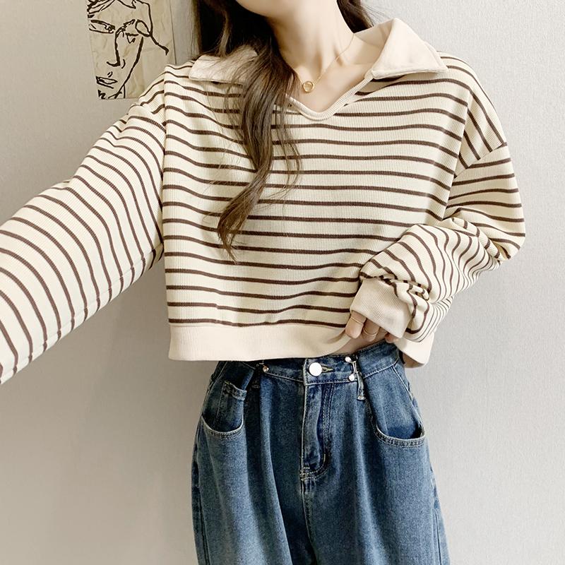 Womens  Sweaters & Knitwear | Copenhagen Oversized Striped Sweater Clothing NAVY AND CREAM