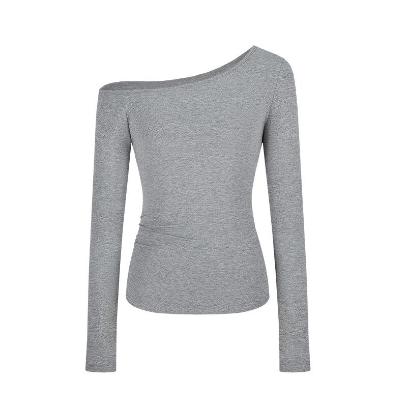 Womens  Tops | Adelaine Asymmetric Top Clothing GRAY MELANGE