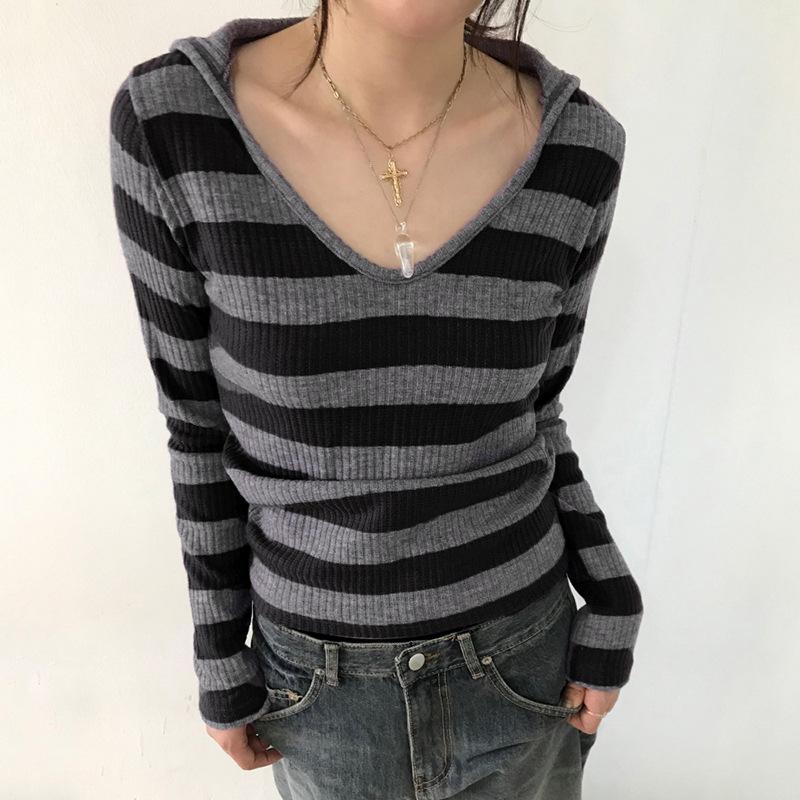 Womens  Tops | Candice Striped Knit Top Clothing LIGHT PINK