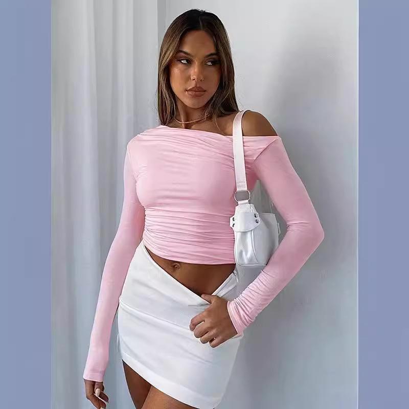 Womens  Tops | Dana Gathered Top Clothing LIGHT PINK