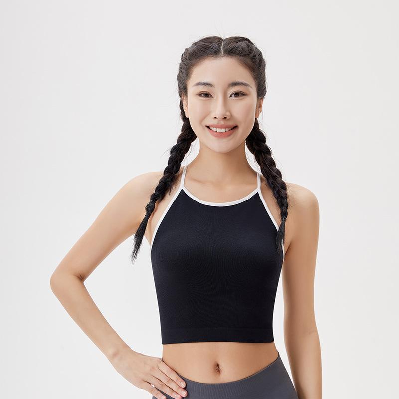 Womens  Tops | Franky Ribbed Contrast Tank Top Clothing NAVY