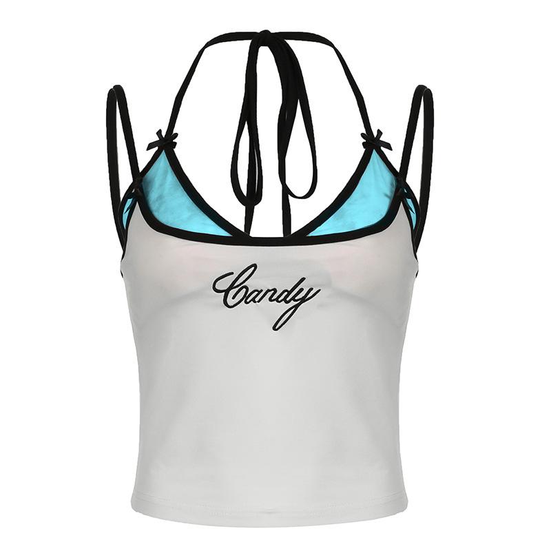 Womens  Tops | Lucky Contrast Tank Top Clothing Tops