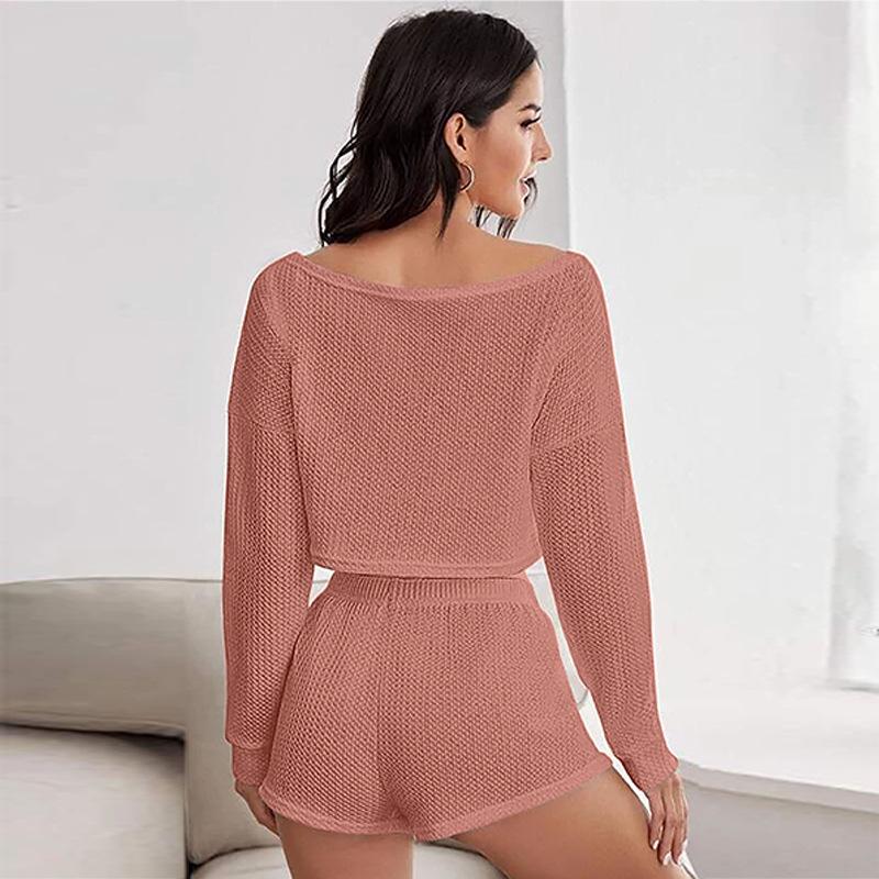 Womens  Tops | Staycation Cropped Knit Top Clothing LIGHT PINK